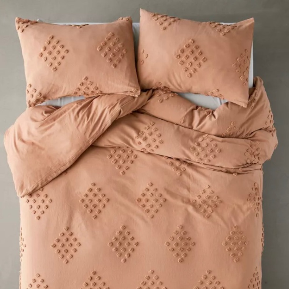 Urban Outfitters Tufted Geo Duvet Cover